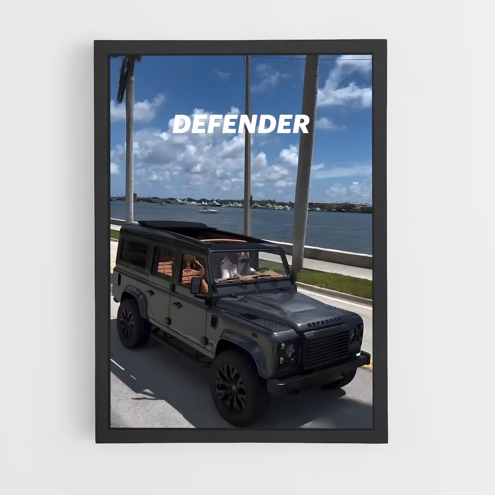 Poster Land rover (vue 2)